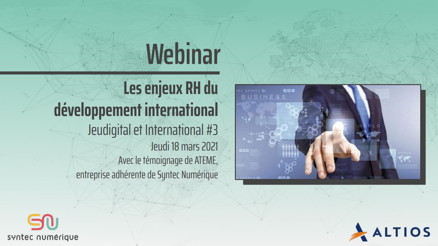 Support Webconférence "Les enjeux RH du développement international", du 18/03/2021
