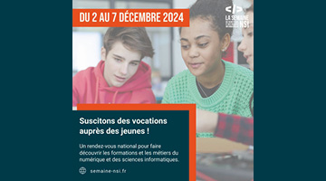 Semaine du Numérique et des Sciences Informatiques du 2 au 7 décembre 2024