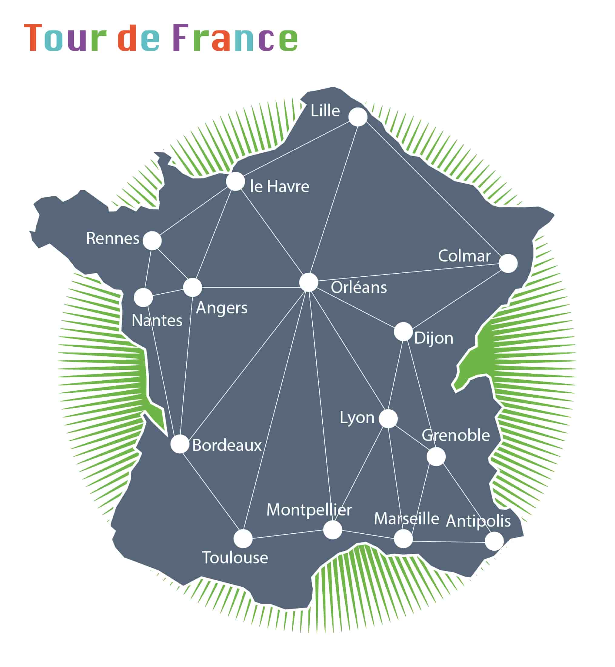 Infographie du Tour de France de Syntec Numérique