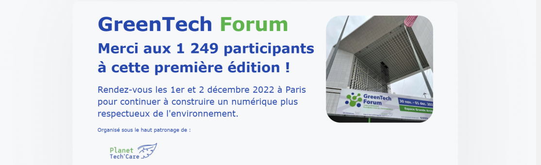 Retour sur la première édition du GreenTech Forum