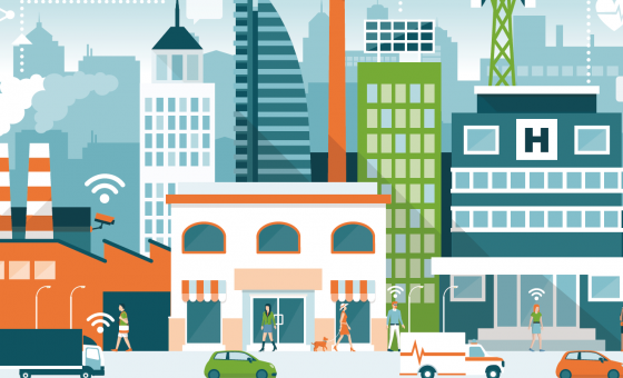 smartcity - etude ROI - dessin de ville