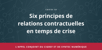 COVID-19 : 6 principes de relations contractuelles en temps de crise 