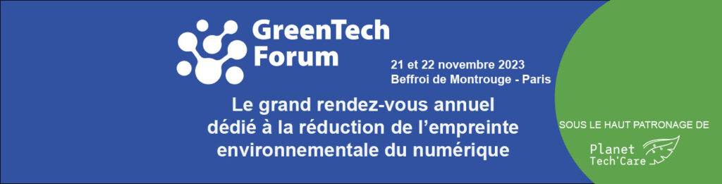GreenTech Forum : lancement de la 3ème édition